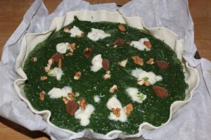 tarte épinards et gorgonzola